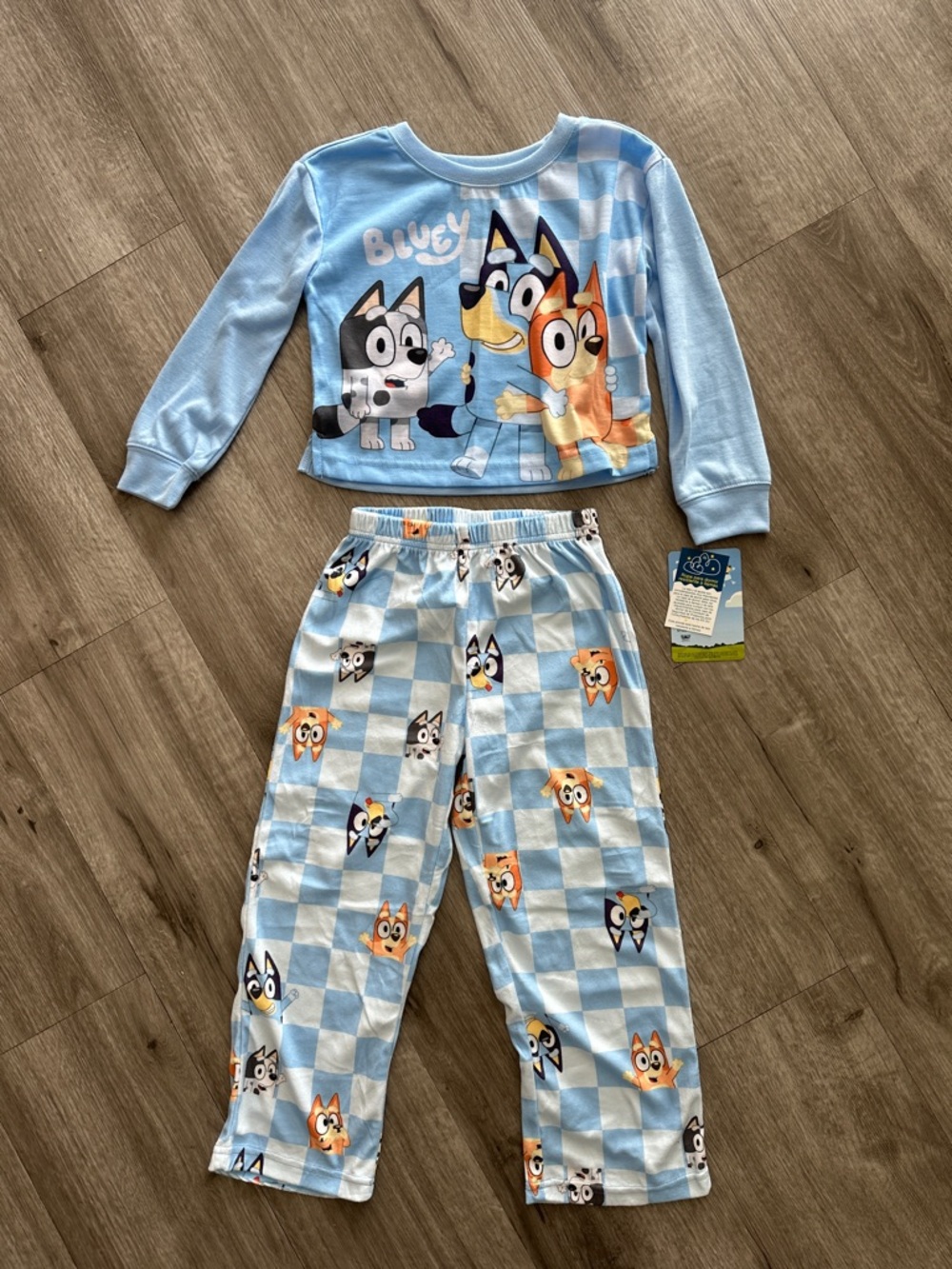 Bluey Kids Pajama Set - Blue for girls